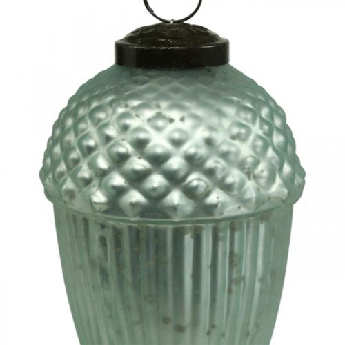 Floristik24 Juletrepynt eikenøtt glass mynte 11-14,5 cm sett med 3