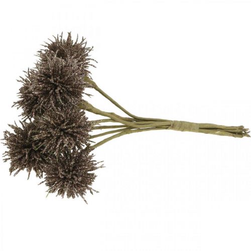 Floristik24 Juleblomster glitter kunstige blomster Julekobber i en haug på 4 stk