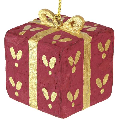 gjenstander Juledekorasjon gavelapper av pappmaché 6 cm 3 stk