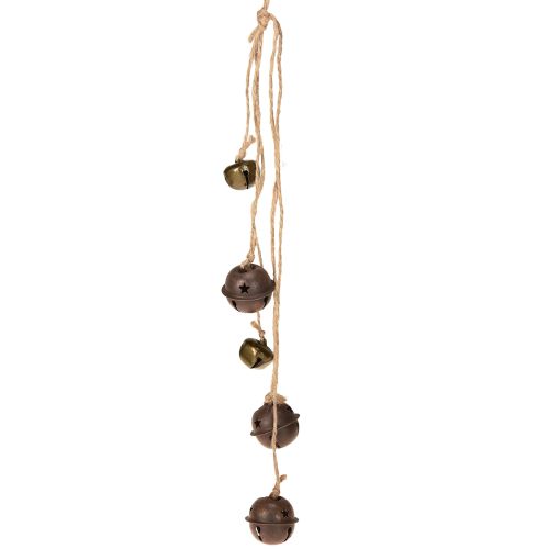 gjenstander Vintage juleklokker, 37 cm, til oppheng, sett med 6