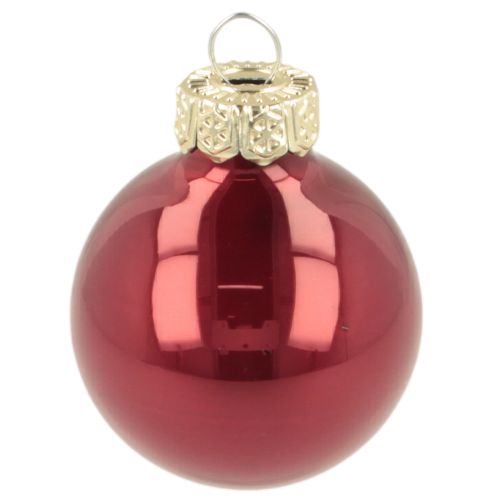 Julekule i glass, skinnende, 3 cm, 22 stk. | Floristik24.no