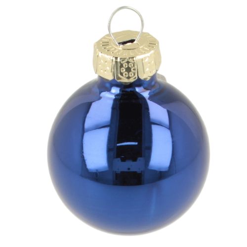 Mini julekulesett glassdekorasjon til grangrener 3 cm 22 stk | Floristik24.no