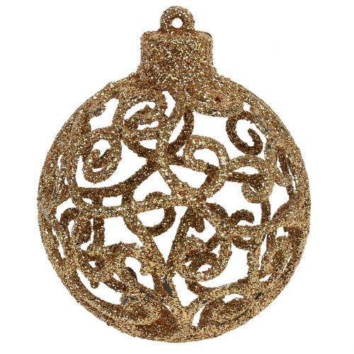 Floristik24 Julekule gull Ø6cm 16 stk