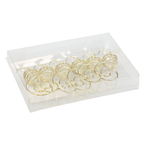 Floristik24 Juleballhenger, balloppheng gylden 7cm 6stk