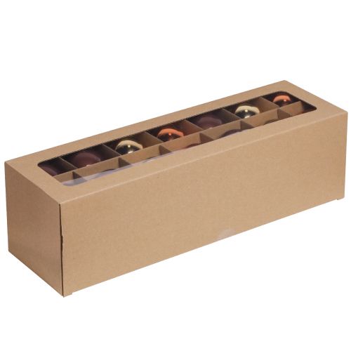 gjenstander Julekuler gullbrune trekuler glass Ø6cm 24 stk