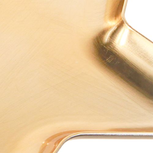 Floristik24 Juletallerken stjernedekorasjonstallerken gull plast Ø31cm