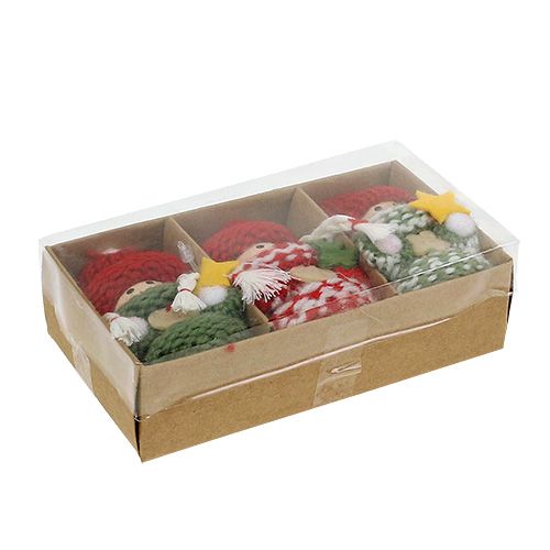 Floristik24 Julelv til henging 6,5cm L15cm diverse. 3 stk