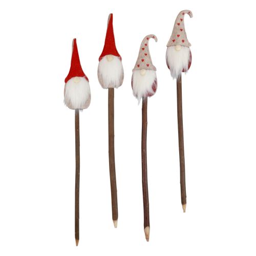 Floristik24 Julenisse hagestake nisse 48,5/50cm 4 stk