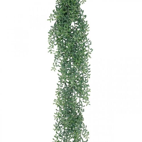 gjenstander Grønn plante hengende kunstig hengende plante med knopper grønn, hvit 100cm