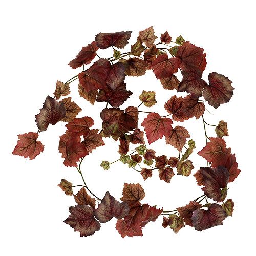 Floristik24 Vine Garland Mørk Rød 190cm