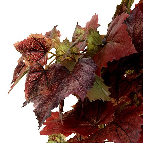 gjenstander Vine blader henger grønn, mørk rød 100cm