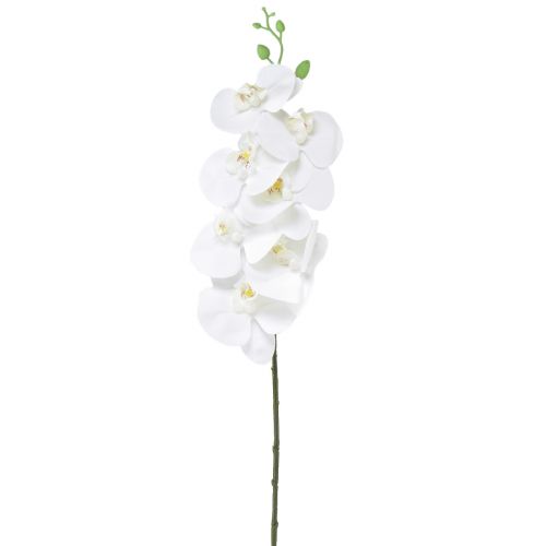 Kunstig Phalaenopsis Orkidé Hvit Real Touch H83cm