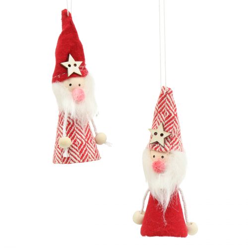 Floristik24 Gnome rød, hvit 9cm 4 stk
