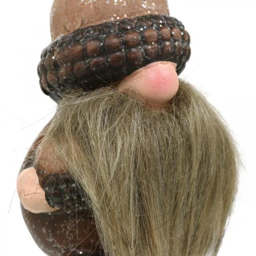 Floristik24 Imp keramiske kjegler og eikenøtter dekorativ pinne 8/8,5cm 4stk