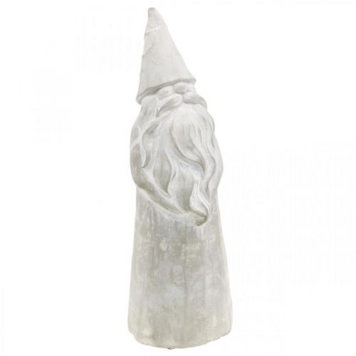 Floristik24 Deco figur nisse betong jul nisse grå H39,5cm