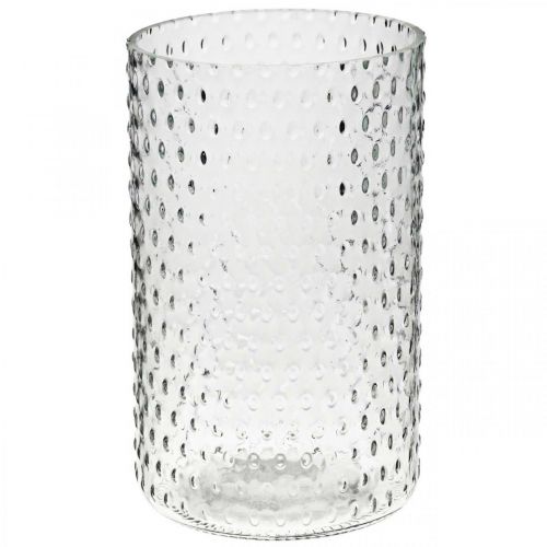 gjenstander Blomstervase, glassvase, lysglass, glasslykt Ø11,5cm H18,5cm