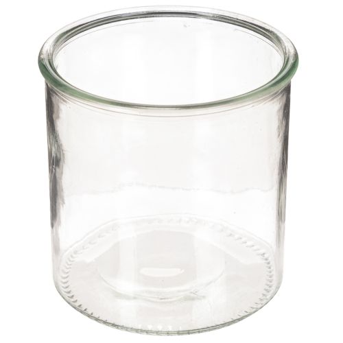 Telysholder i glass, rund, klart glass, allsidig, 12 cm, 2 stk. kjøpe | Floristik24.no