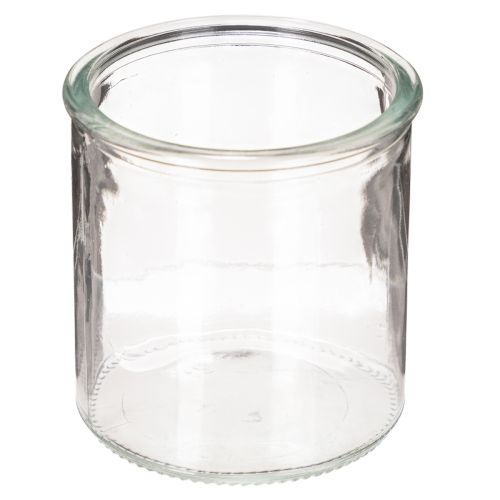 Rund glasslyktholder, klart glass, 8 cm, 3 stk. kjøpe | Floristik24.no