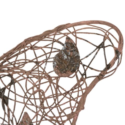Metalllykt, veggdekorasjon, sommerfugl, rustfinish, 36,5 cm | Floristik24.no