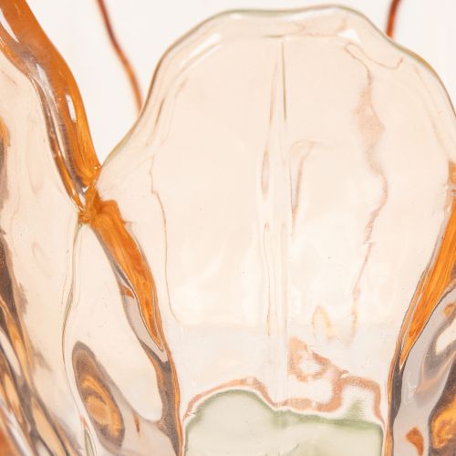 gjenstander Tulipanformet telysholder i glass, vintage-stil, romantisk hjemmedekorasjon, 20 cm