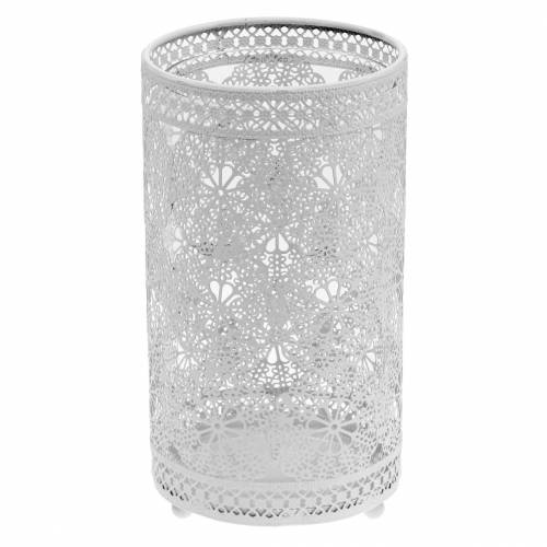 Floristik24 Lanterne hvit Ø11cm H20cm