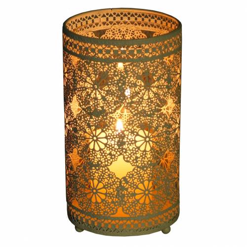 Floristik24 Lanterne hvit Ø11cm H20cm