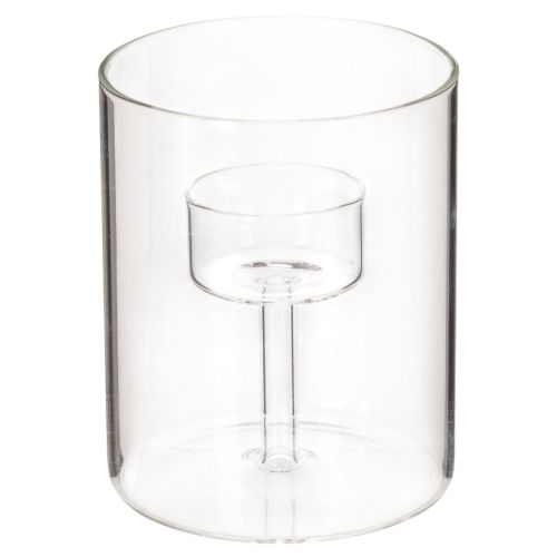 Glasslykt med hevet telysholder 11 cm kjøpe | Floristik24.no