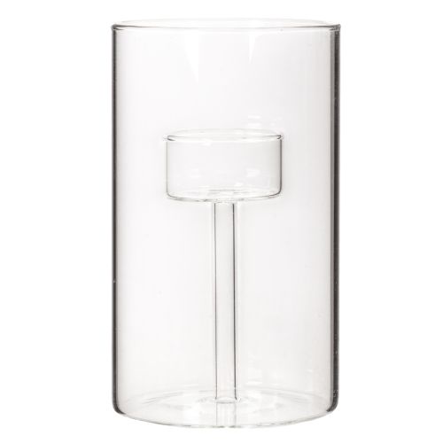 Glasslysestake med innsats for kuppellys 15 cm 2 stk | Floristik24.no