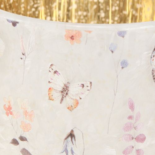 gjenstander Telysholder i glass med sommerfuglmotiv for koselige stunder, 12,5 cm, 2 stk.