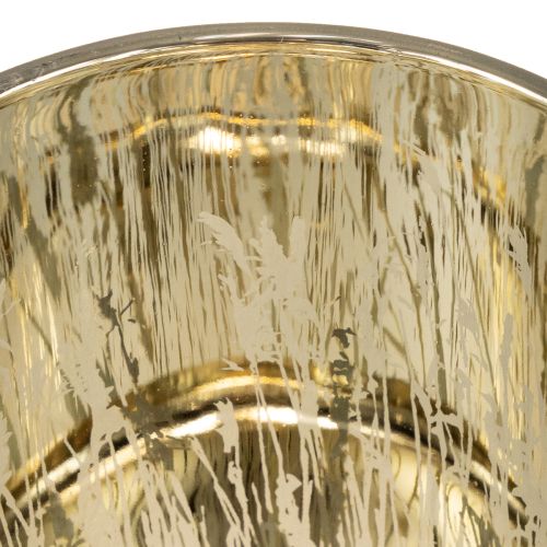 gjenstander Elegant dekorativ lykt med gressmotiv for koselige boligtilbehør, 12,5 cm, 2 stk.