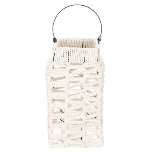 Hengende lykt, sommerdekorasjon, makramé H35,5 cm B19 cm | Floristik24.no