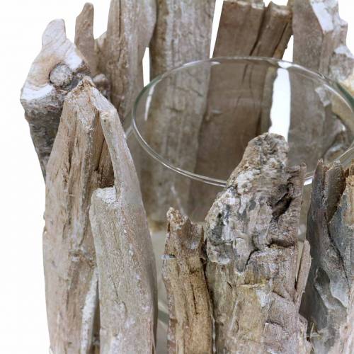 Floristik24 Lanterktre hvitvasket Ø14cm H14cm