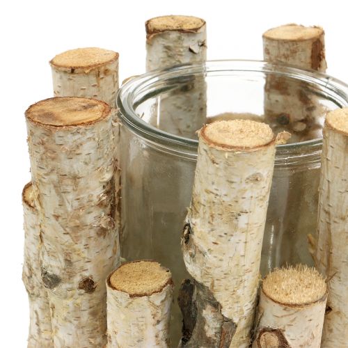 Floristik24 Bjørkelykt Ø17cm H17cm