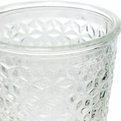 Lyktglass med bunn klar Ø10cm H18,5cm borddekor | Floristik24.no