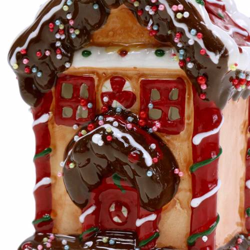 Floristik24 Lantern Knusperhaus Bisquit, brun H16cm