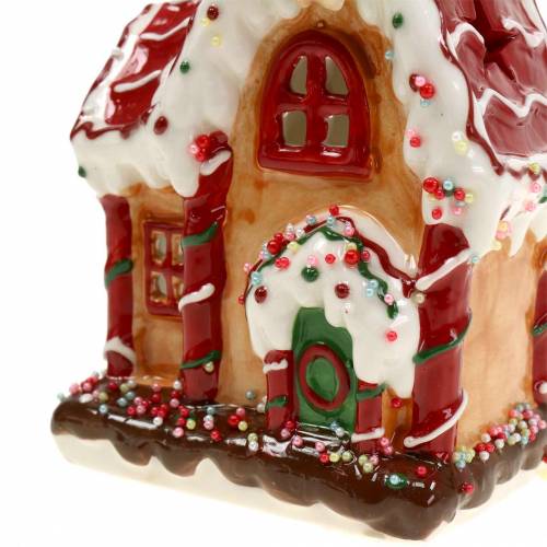 Floristik24 Lykt Knusperhaus Bisquit, hvit H16cm