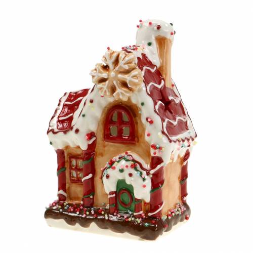 Floristik24 Lykt Knusperhaus Bisquit, hvit H16cm