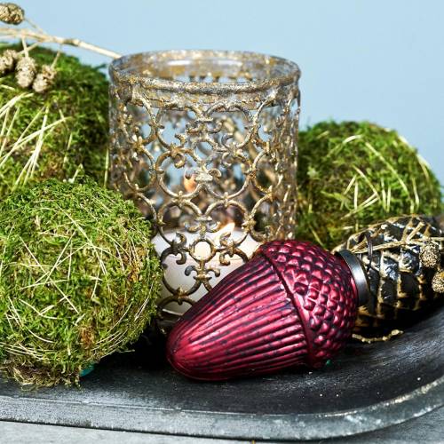 Floristik24 Lykt antikk gull Ø10,5cm H14,5cm 1p