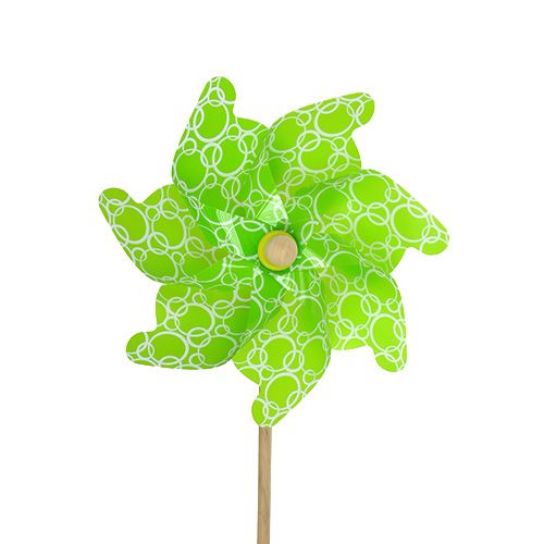 Floristik24 Vindmølle Ø22cm grønn 2stk