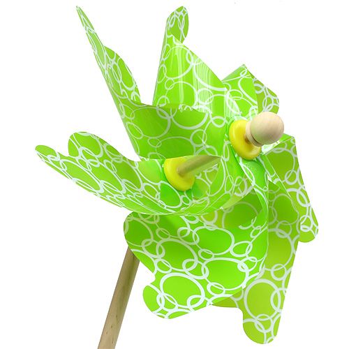 Floristik24 Vindmølle Ø22cm grønn 2stk