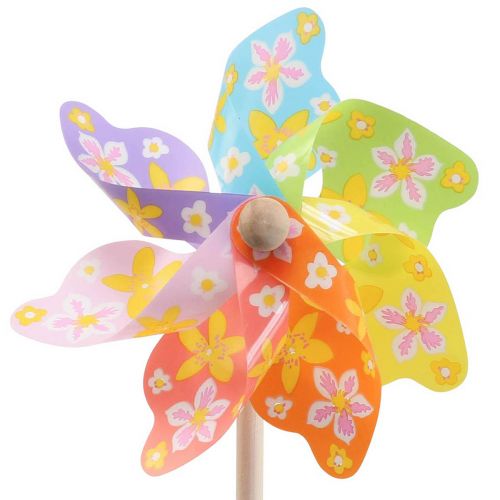 Floristik24 Pinwheel fargerik Ø16cm vindklokke vindmølle hage dekorasjon
