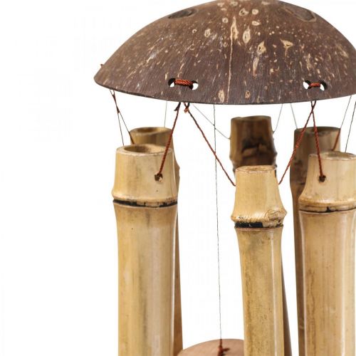 gjenstander Vindklokke bambus dekorasjon for oppheng av balkong Ø10cm H28cm