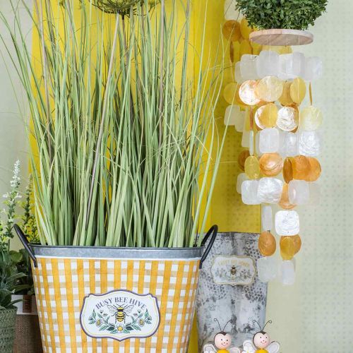 Floristik24 Vindklokker med capizskjell, naturlig dekorasjon, skallmobil L85cm Ø13cm