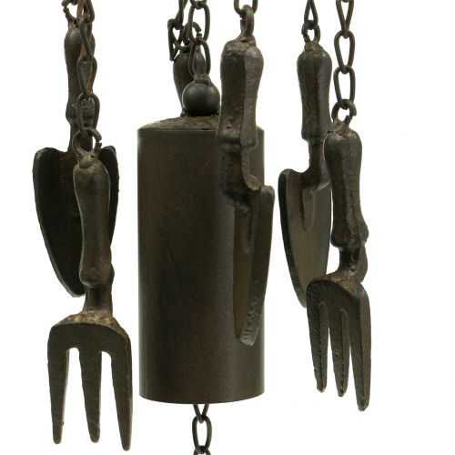 Floristik24 Vannkanne for vindklokker for å henge mørkbrun 80cm