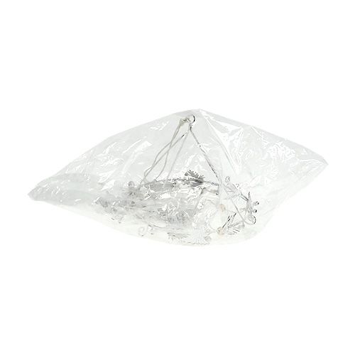 Floristik24 Julevindklokke laget av metall hvit Ø17cm