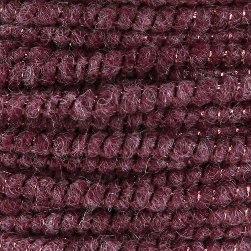 Floristik24 Ulltråd med trådfiltsnor glimmer lilla Ø5mm 33m