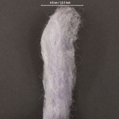 gjenstander Lys lilla ullbånd, 10 m, dekorativ ull til blomsterdekorasjon og håndverk