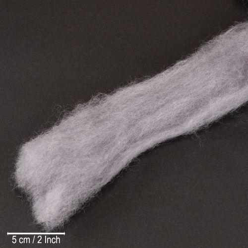 gjenstander Dekorativ ull, lys lilla, 2m tovet ull til håndverk og blomsterdekorasjon