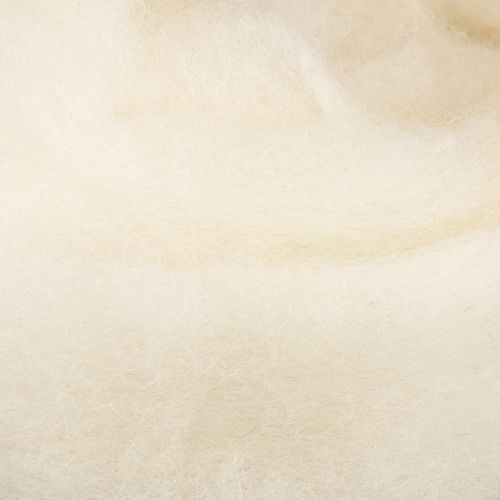 gjenstander Hvitt ullbånd, 2 m, dekorativ ull til hobby og innpakning