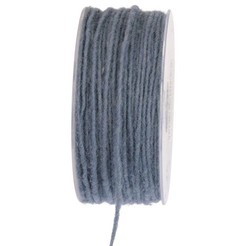 Floristik24 Vektråd ullsnor filtsnor blå grå Ø3mm 100m